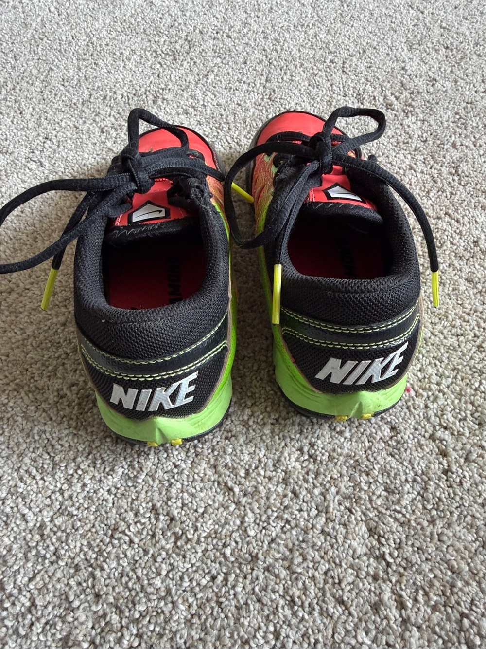 Nike Kids Hyperdiamond Fastflex Football Cleats size 2.5 - Picture 3 of 5